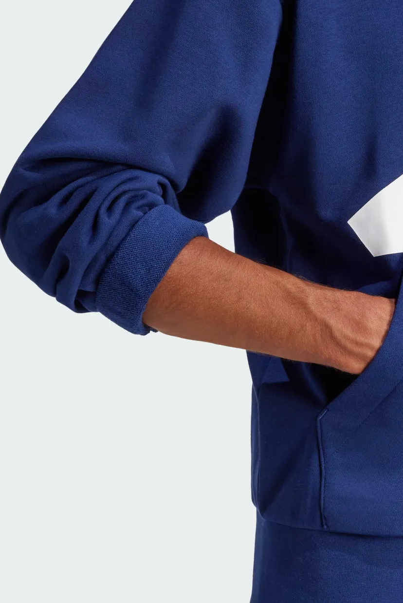 Мужское синее худи Essentials Big Logo French Terry 5
