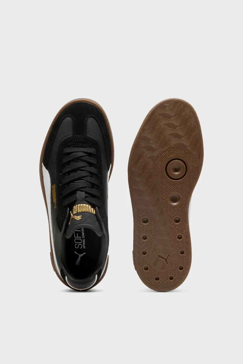 Дитячі чорні шкіряні снікерси Club II Era Sneakers Youth 4