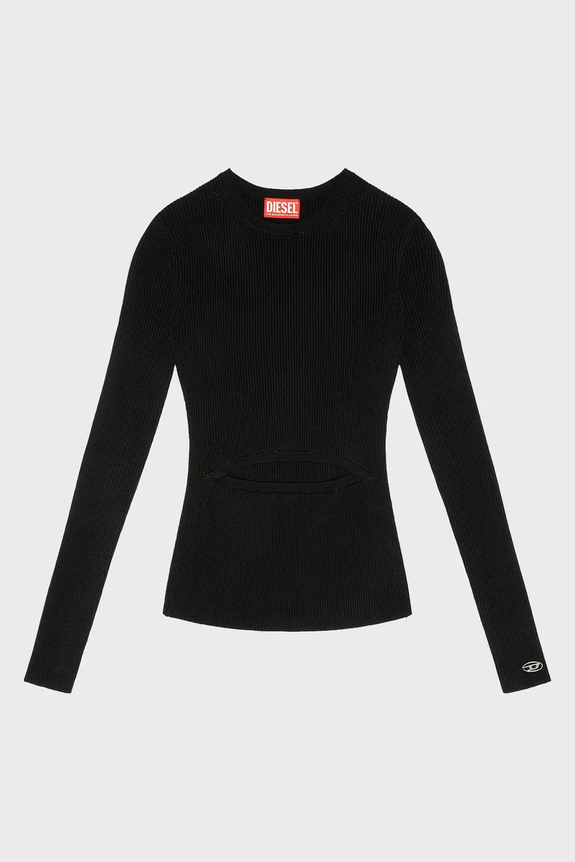 Жіночий чорний вовняний джемпер M-PERIS KNITWEAR 4