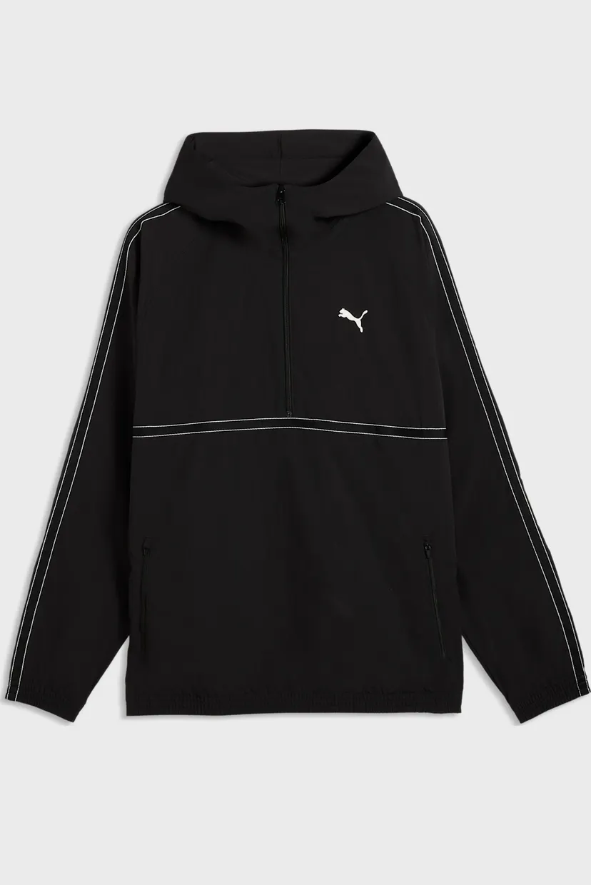 Чоловіче чорне худі PUMA Class Relaxed Pinnacle Half-Zip Hoodie Men 4