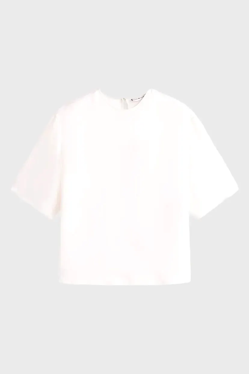 Жіночий білий топ SATEEN RELAXED 5