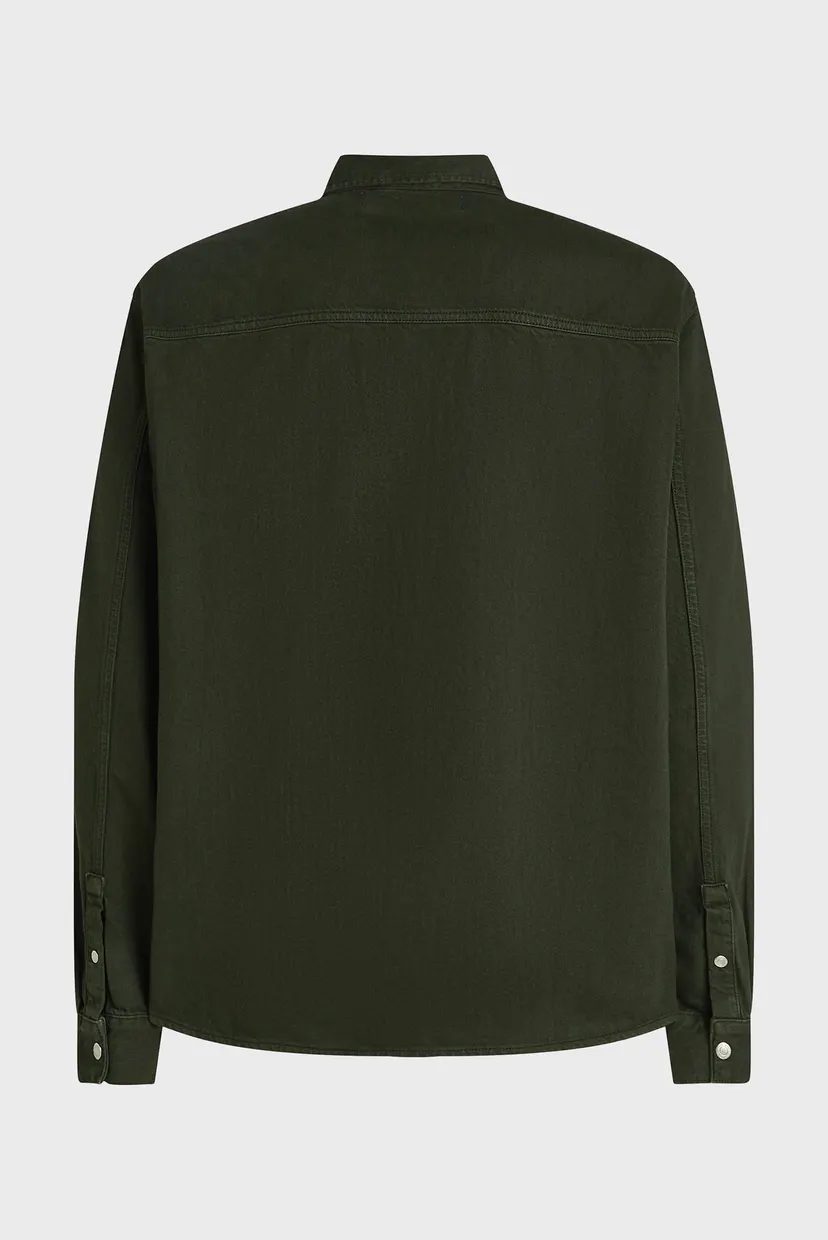 Мужская темно-зеленая рубашка overshirt 6