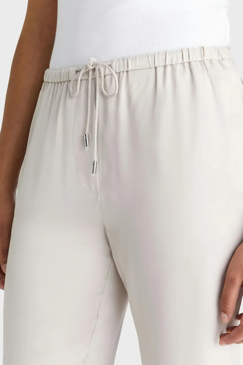 Женские серые брюки FLUID SATIN STRAIGHT PYJAMA PANT 4
