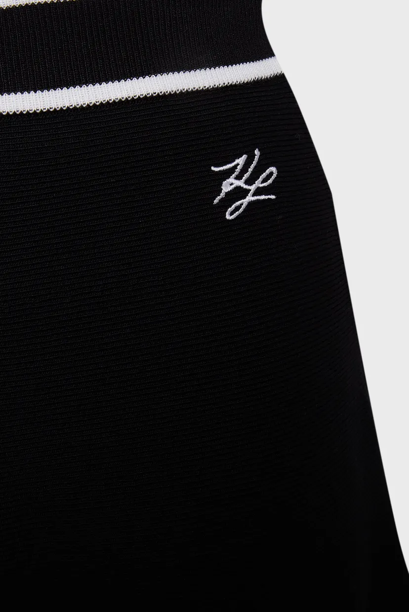 Женская черная юбка ELEGANT KNIT 3