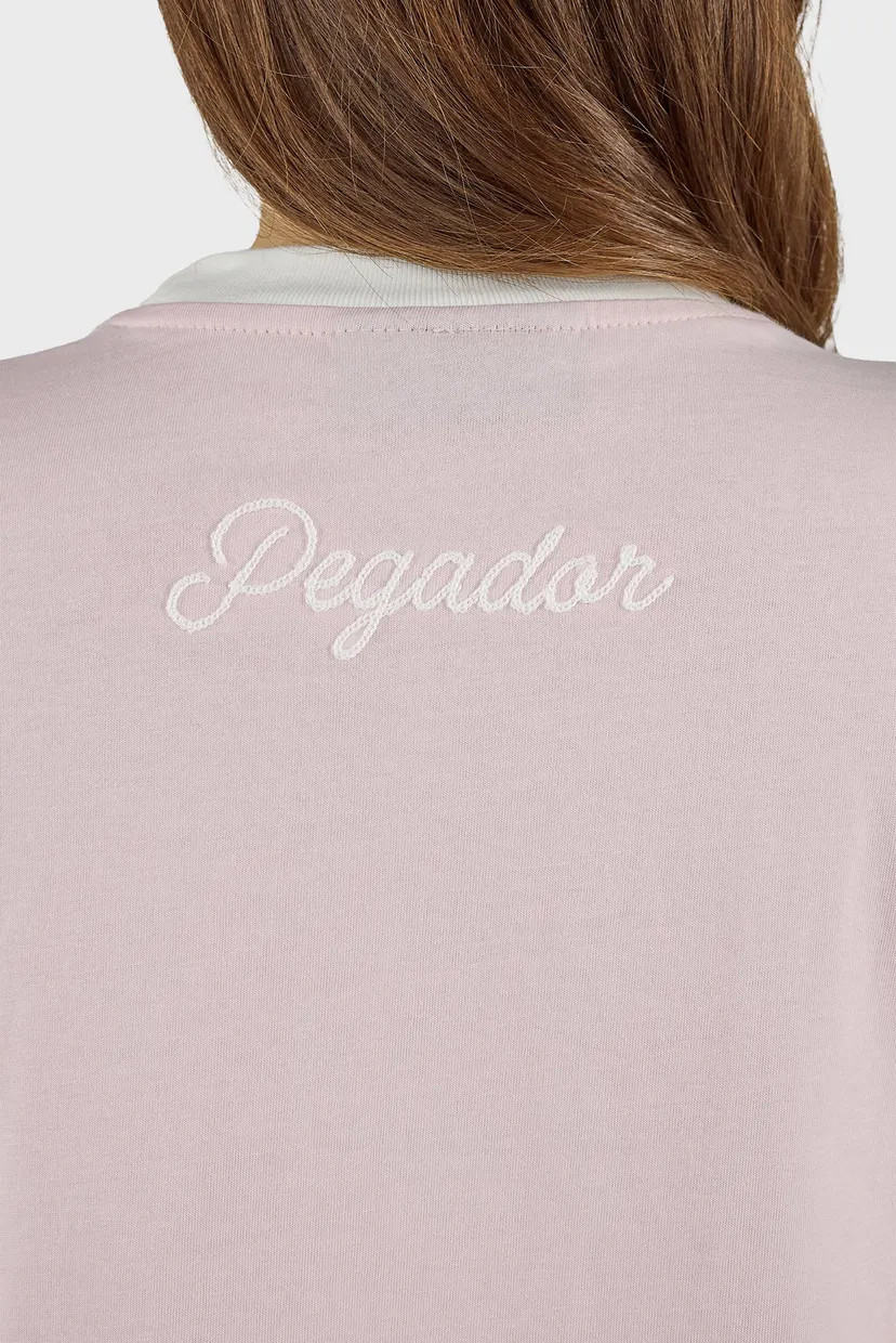 Женская пудровая футболка Kuldiga Heavy Oversized 5