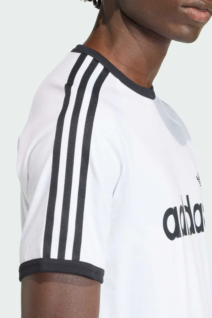Мужская белая футболка 3-STRIPES SLIM RINGER 5