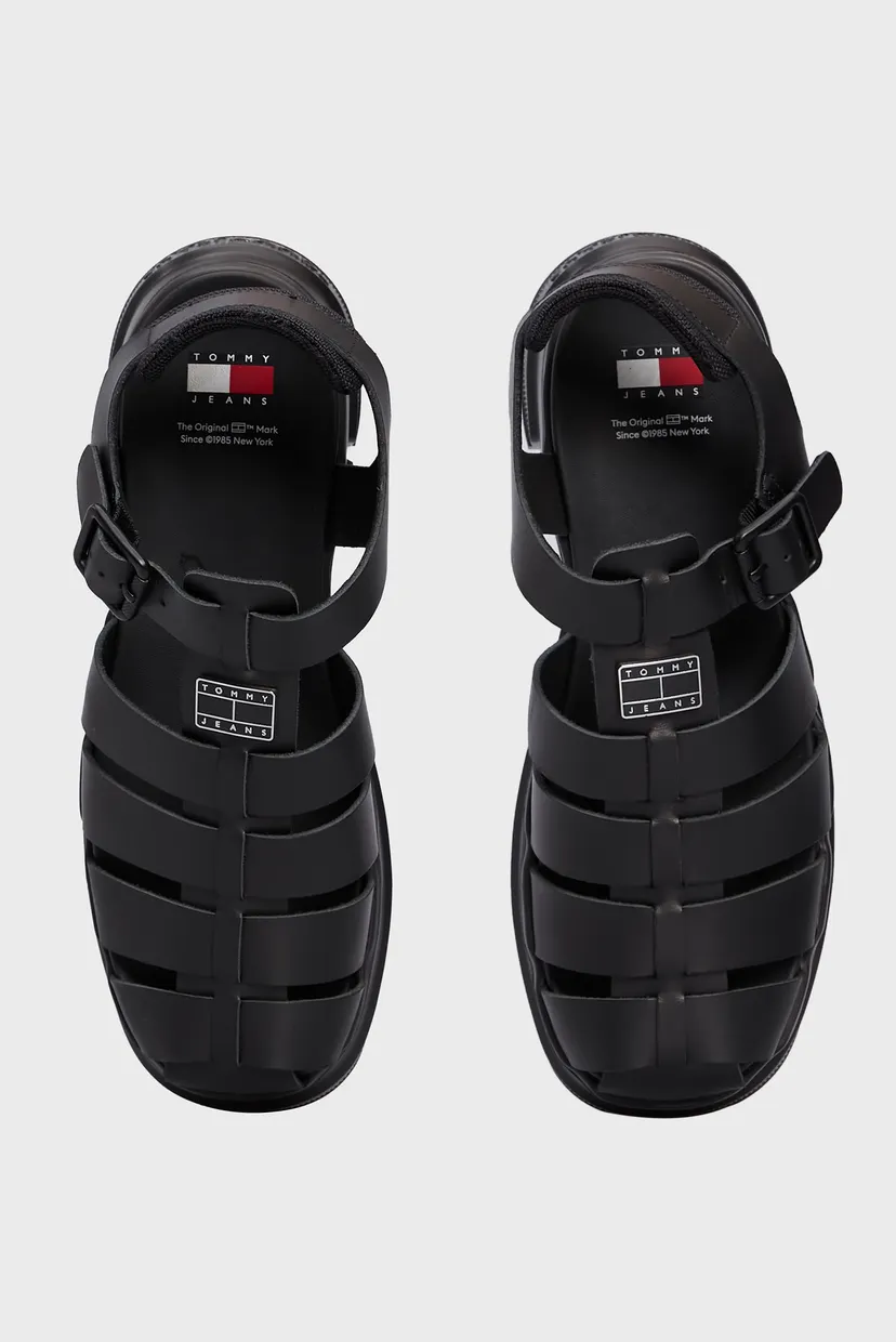 Жіночі чорні шкіряні сандалі TJW FISHERMAN SANDAL 4