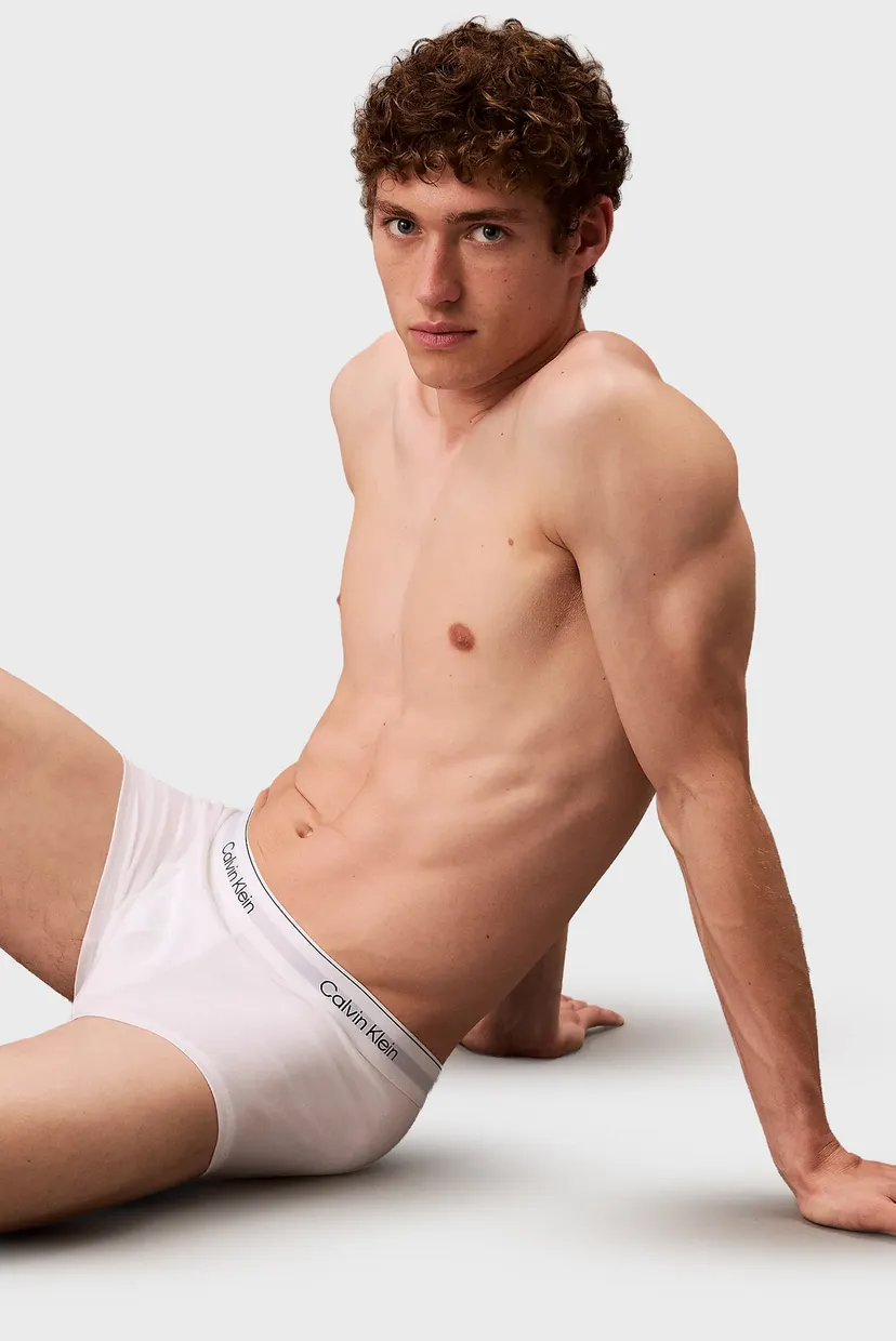 Мужские белые боксеры (3 шт) LOW RISE TRUNK 4