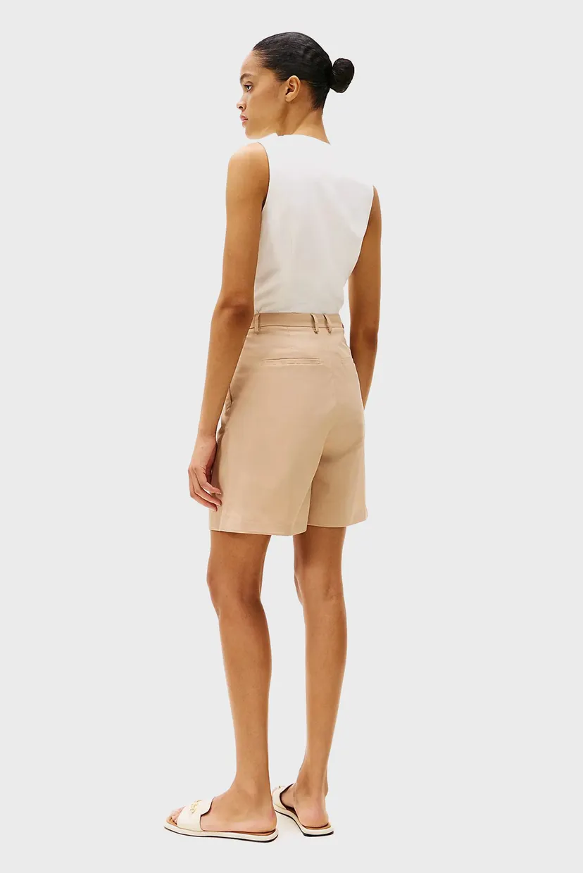 Жіночі бежеві шорти LIGHT CO PLEATED 3