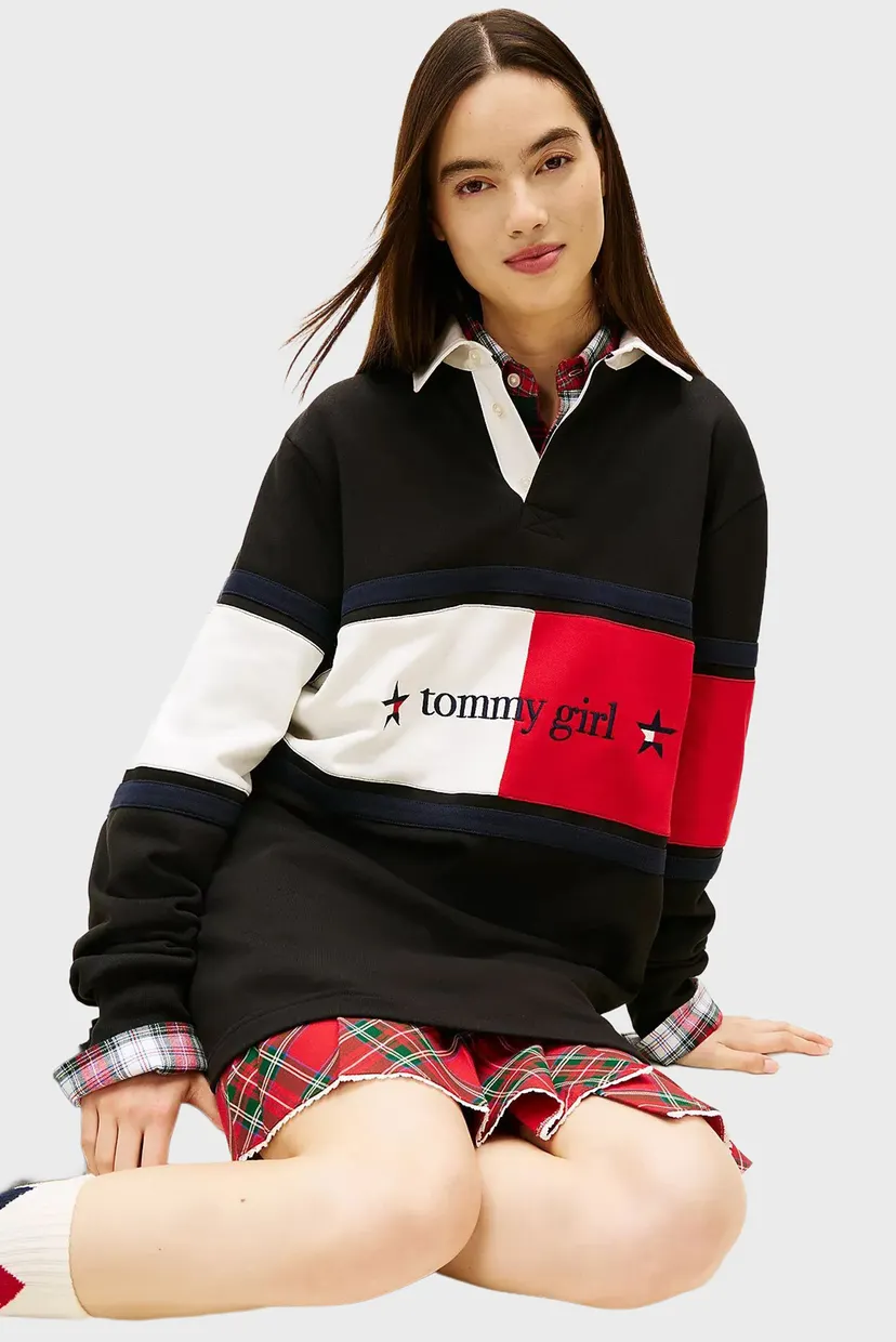 Жіноча чорна сукня TOMMY GIRL STAR GRAPHIC 4