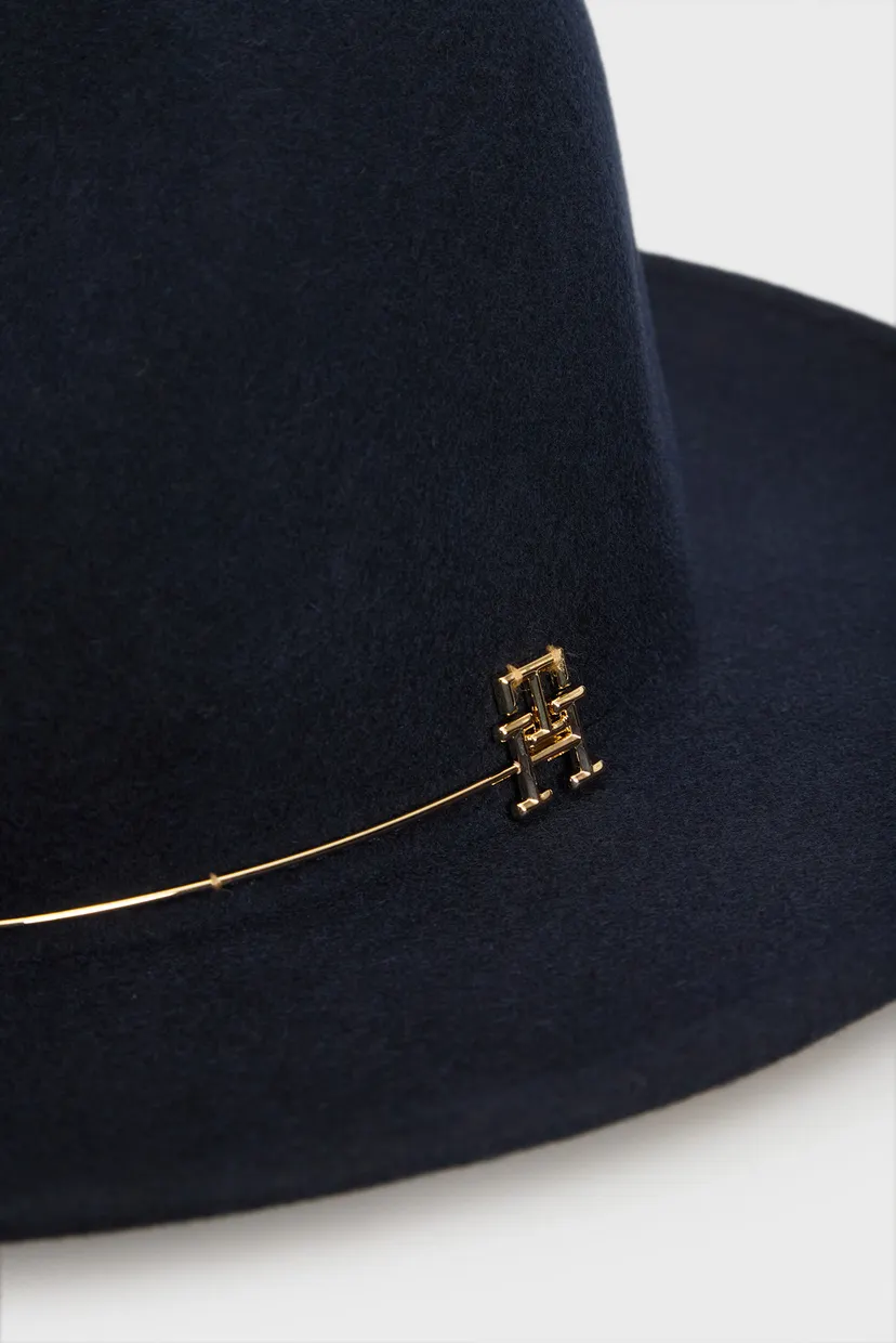 Жіночий темно-синій вовняний капелюх TH NAVAL FEDORA 4
