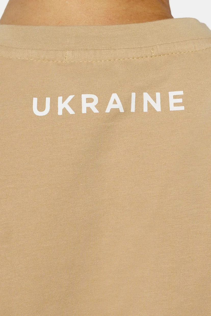 Бежева футболка (унісекс) 9