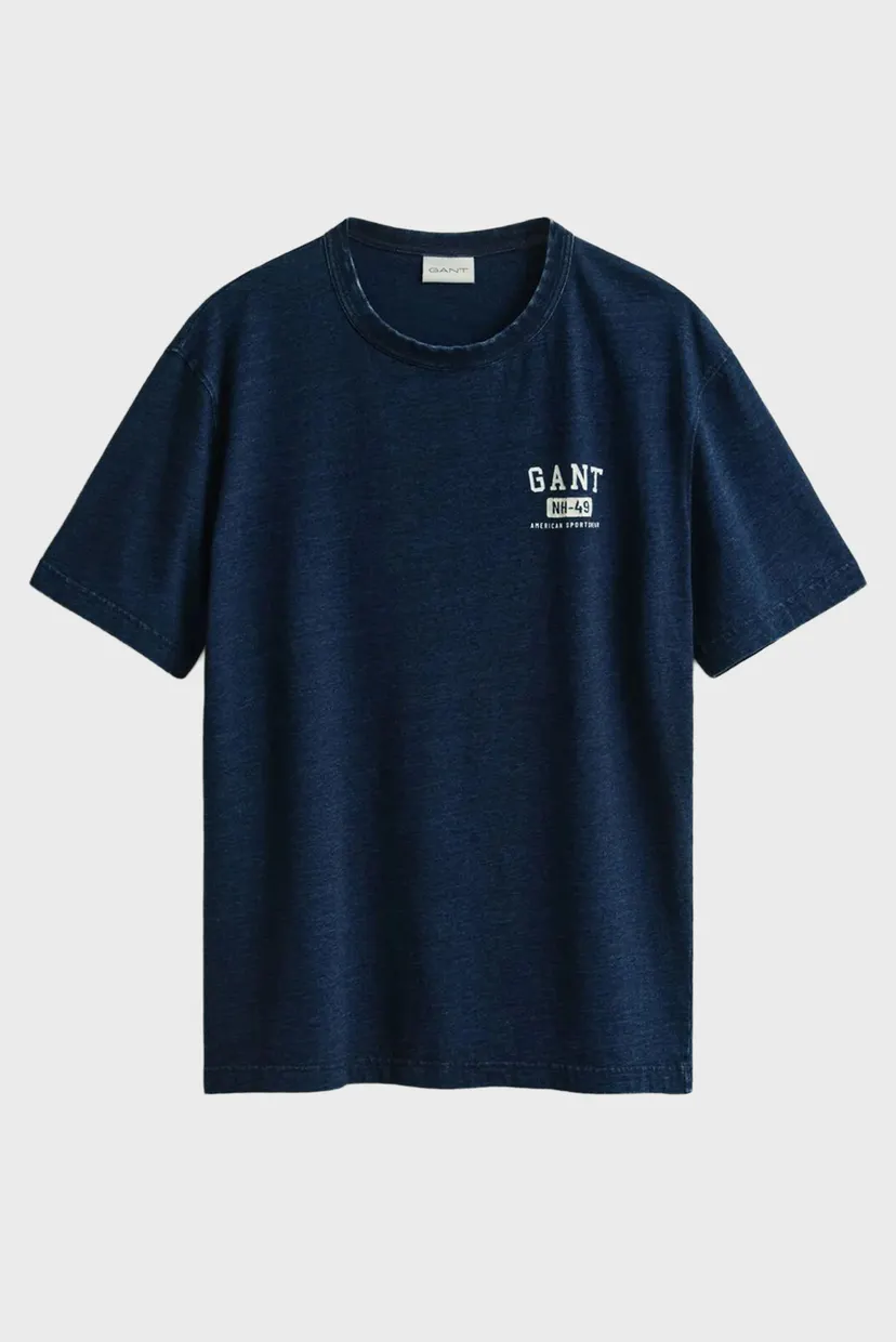 Мужская темно-синяя футболка 5
