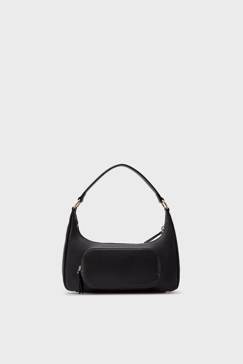 Женская черная сумка TH SOFT UTILITY SHOULDER BAG PU 4