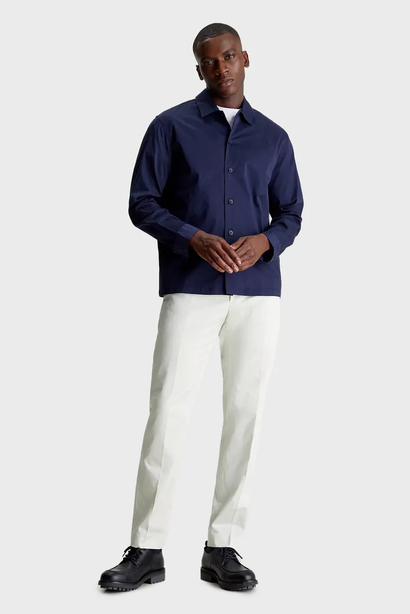 Чоловіча темно-синя сорочка STRETCH SATEEN TAILORING 3