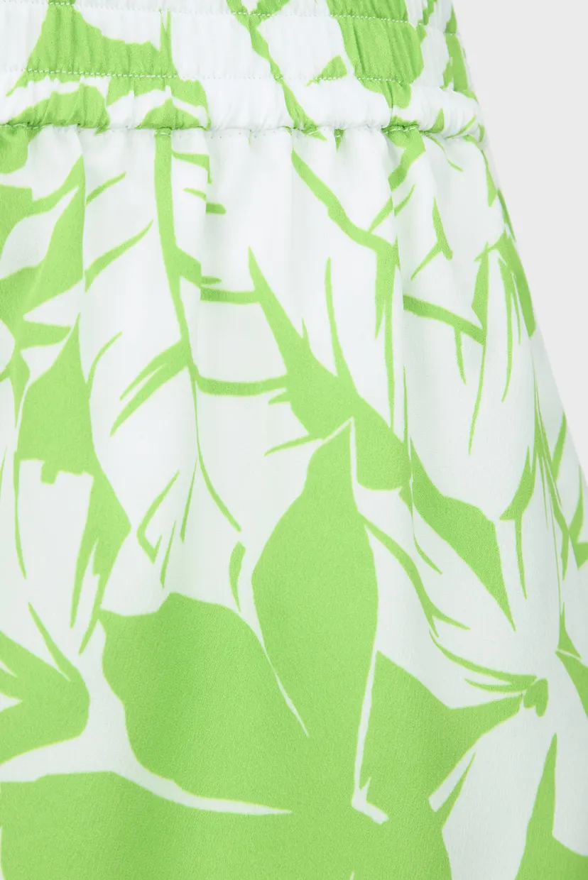 Жіночі салатові шорти з візерунком GRAPHIC PALM PJ SHORTS 3