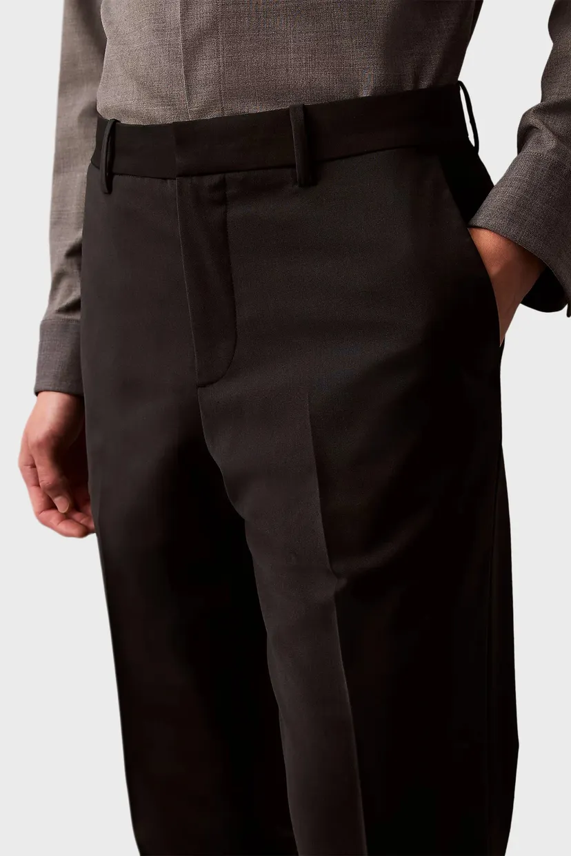 Чоловічі чорні вовняні брюки REFINED WOOL BLEND SLIM 3