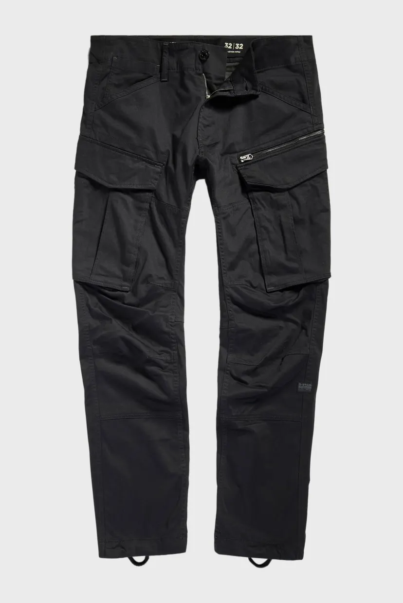 Чоловічі чорні карго Rovic zip 3D tapered 6484 4