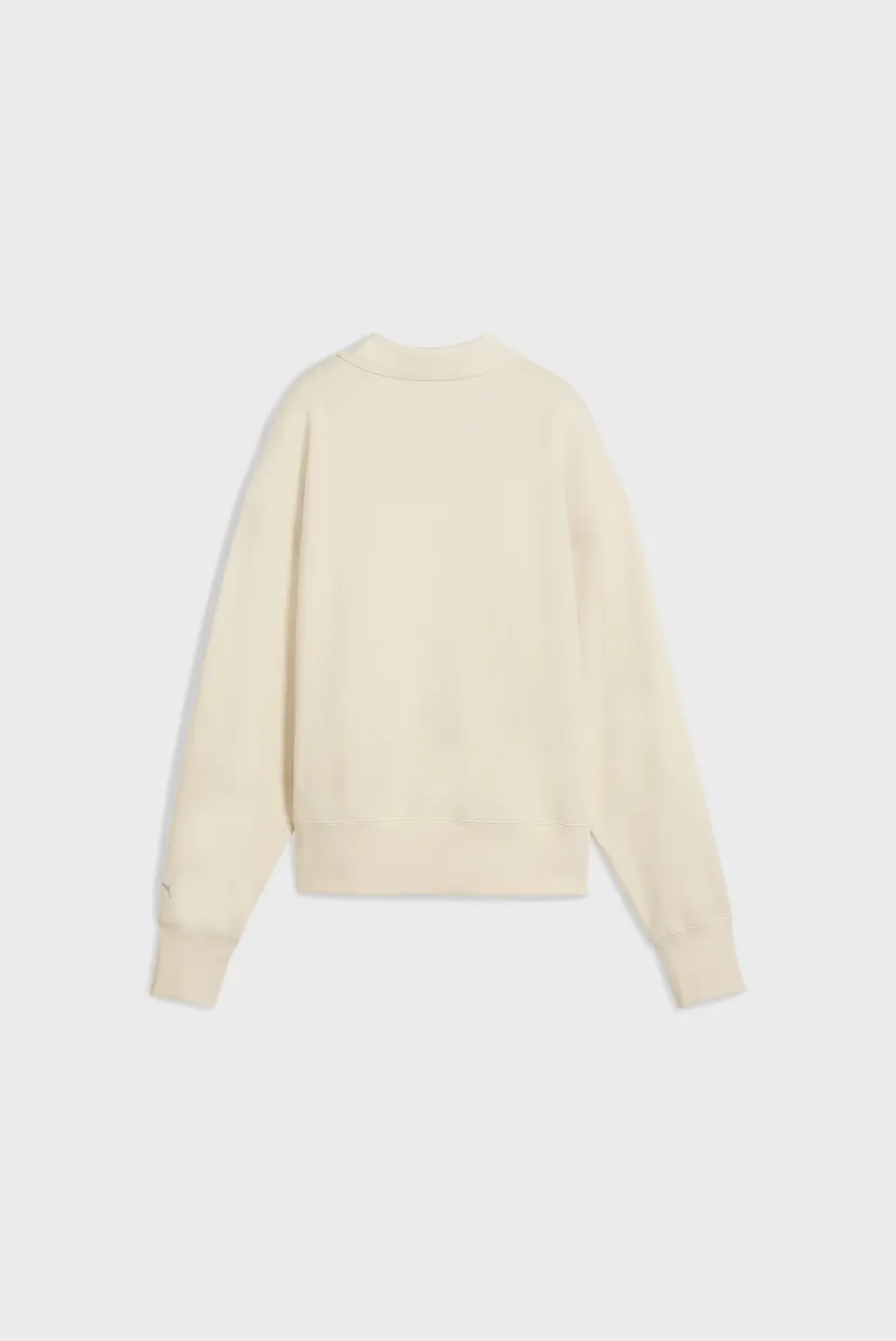 Жіноча біла спортивна кофта Premium Essentials Oversized Graphic Polo Crew Sweatshirt Women 5