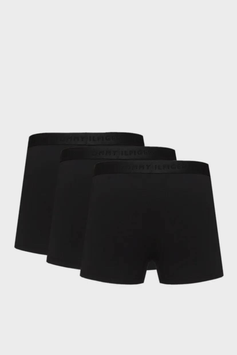 Чоловічі чорні боксери (3 шт) TRUNK 6
