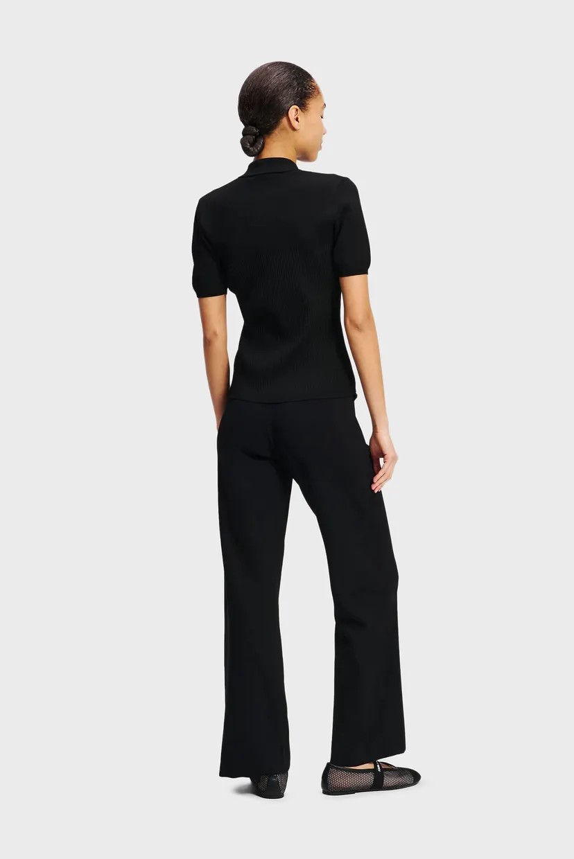 Жіночі чорні брюки BUTTON KNIT PANTS 3