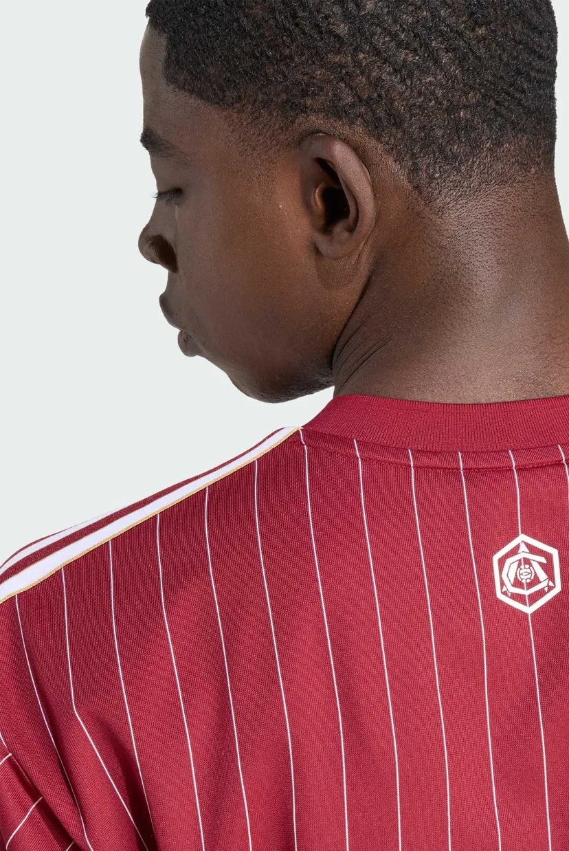 Бордова футболка у смужку Arsenal Terrace Icons (унісекс) 8