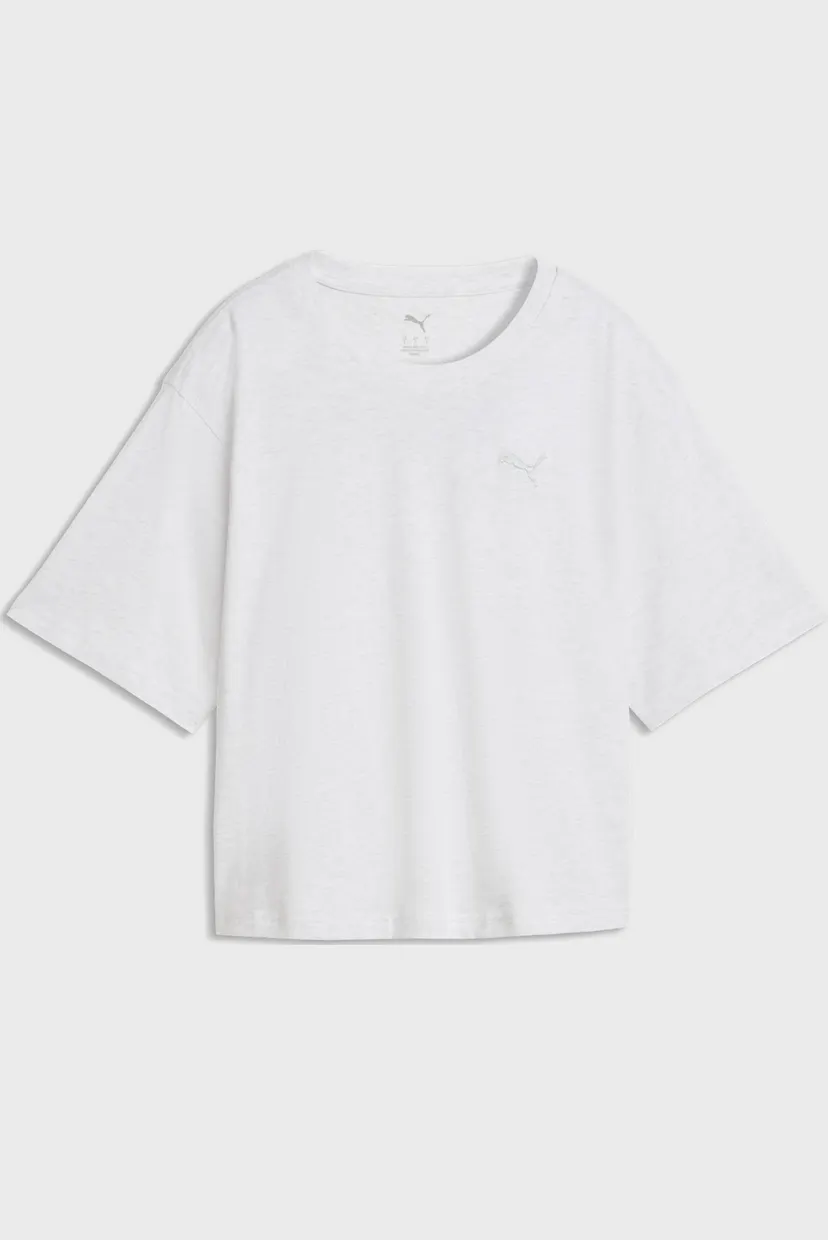 Женская светло-серая футболка PUMA Class Relaxed Graphic Tee Women 4
