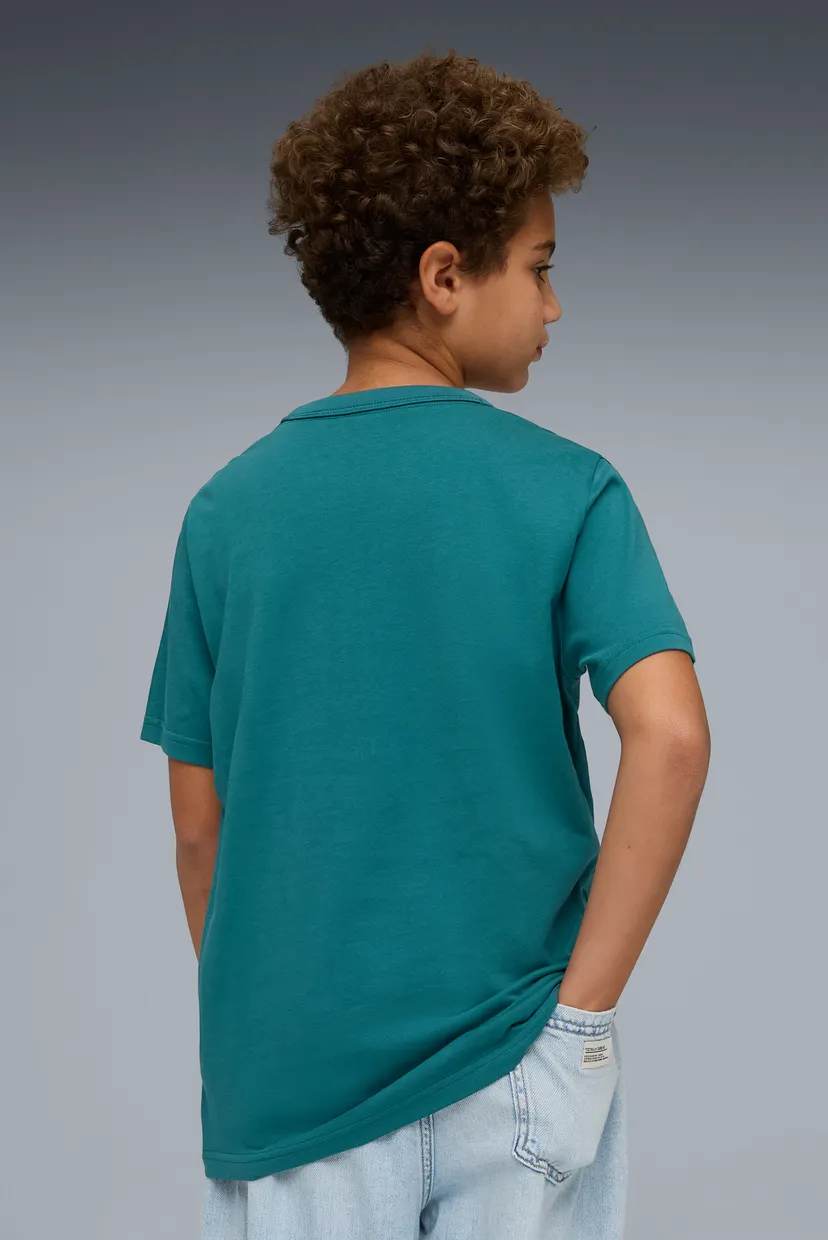 Дитяча бірюзова футболка PUMA Class Graphic Tee Youth 3