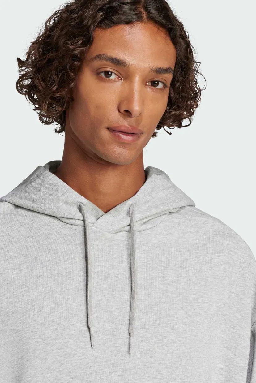 Чоловіче світло-сіре худі Essentials Loose-Fit 3 Bar Logo French Terry 4