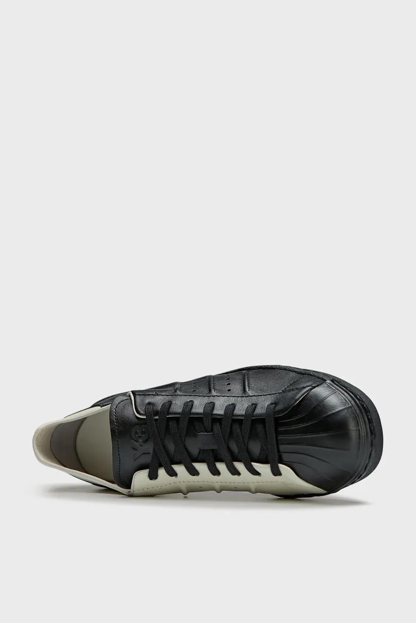 Чорні шкіряні снікерси Y-3 Superstar adidas IH5770 — MD-Fashion