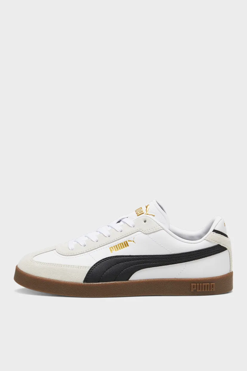 Белые кожаные сникерсы PUMA Club II Era Sneakers Unisex 4