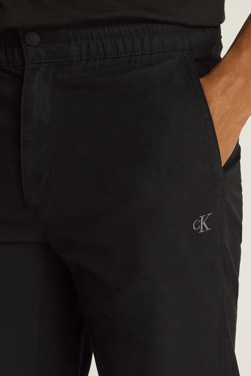 Мужские черные брюки CROPPED WOVEN 3