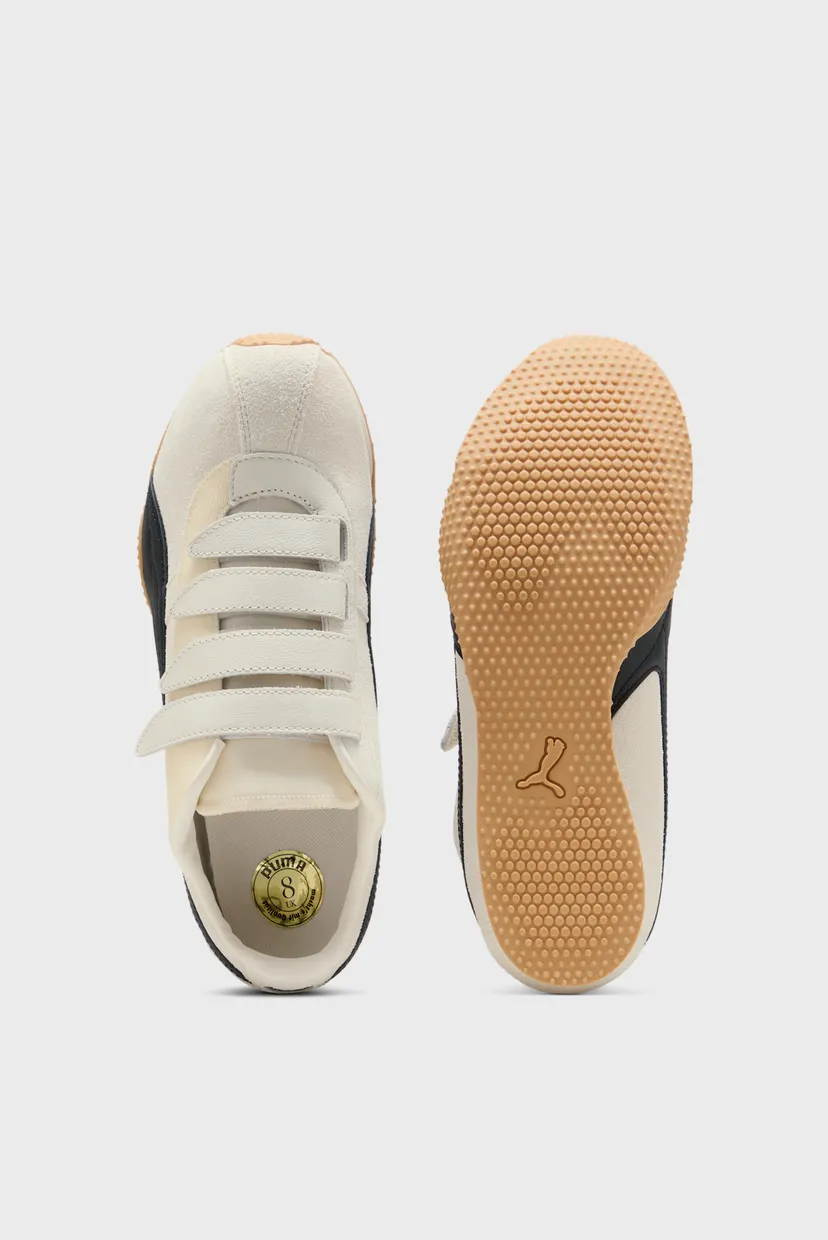 Белые кожаные кроссовки H-Street Strap Sneakers Unisex 4