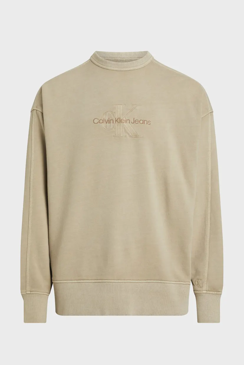 Чоловічий бежевий світшот MINERAL DYE CREW NECK 6