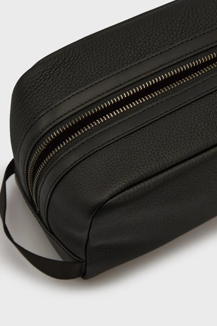 Чоловічий чорний несесер HUDSON TOILETRY KIT 5