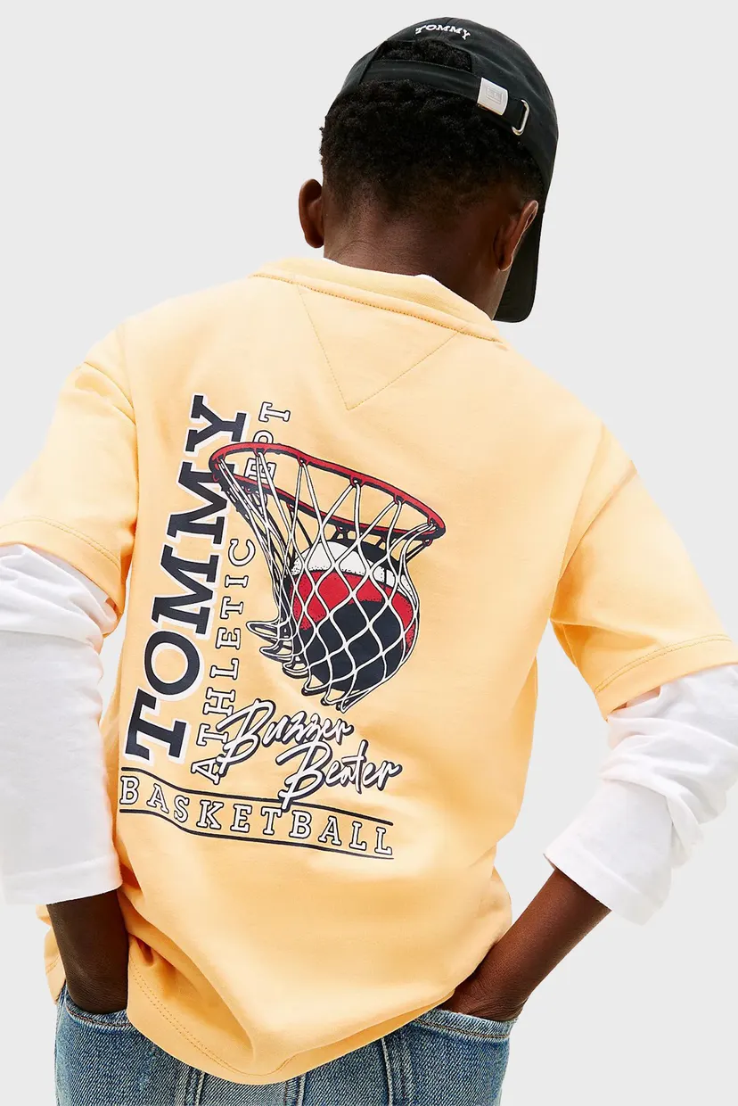 Дитяча жовта футболка BASKETBALL 4