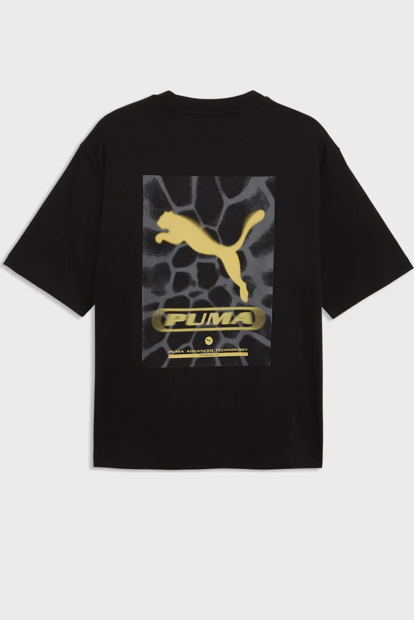 Чоловіча чорна футболка PUMA Sport Boxy Street Graphic Tee Men 5