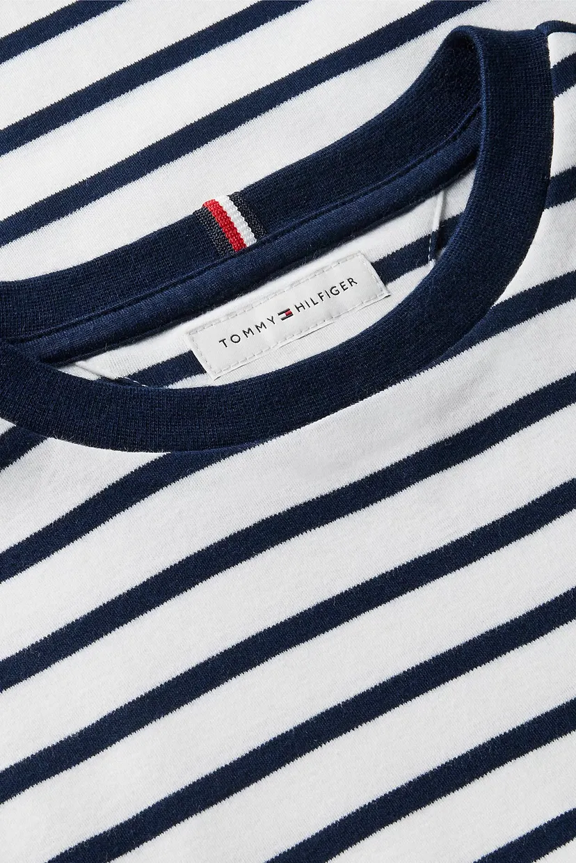 Детский белый лонгслив в полоскку STRIPE T-SHIRT LS 5