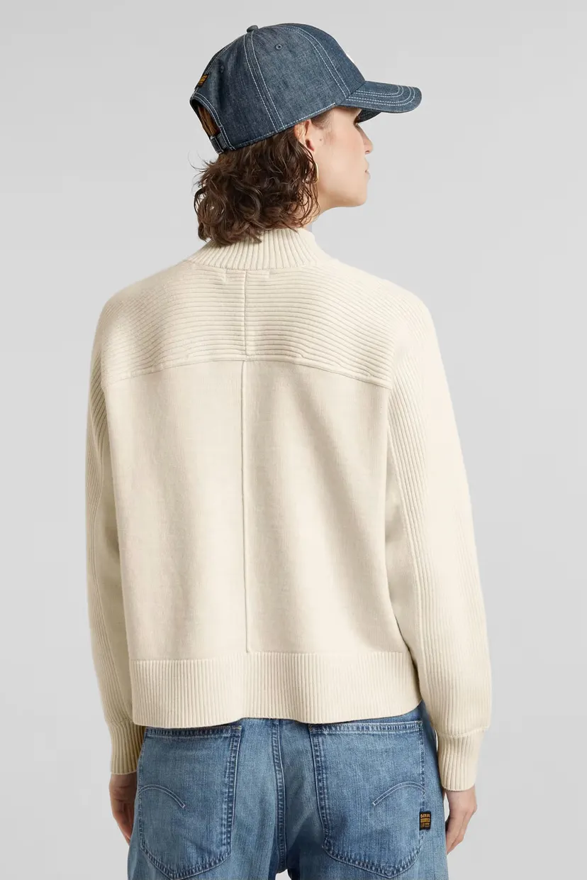 Жіночий бежевий светр Boxy mock jumper wmn 3
