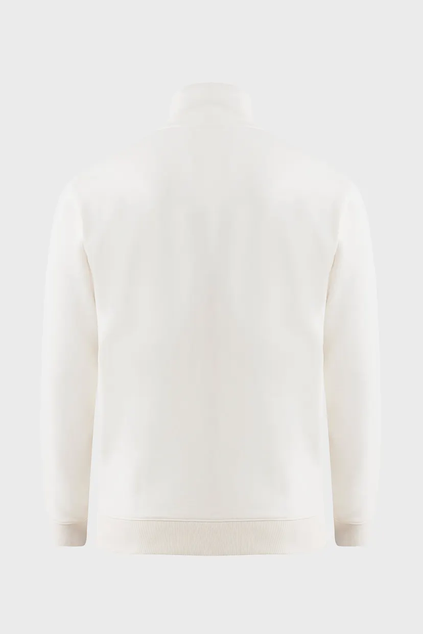 Чоловіча біла кофта High neck sweater with zipper 6