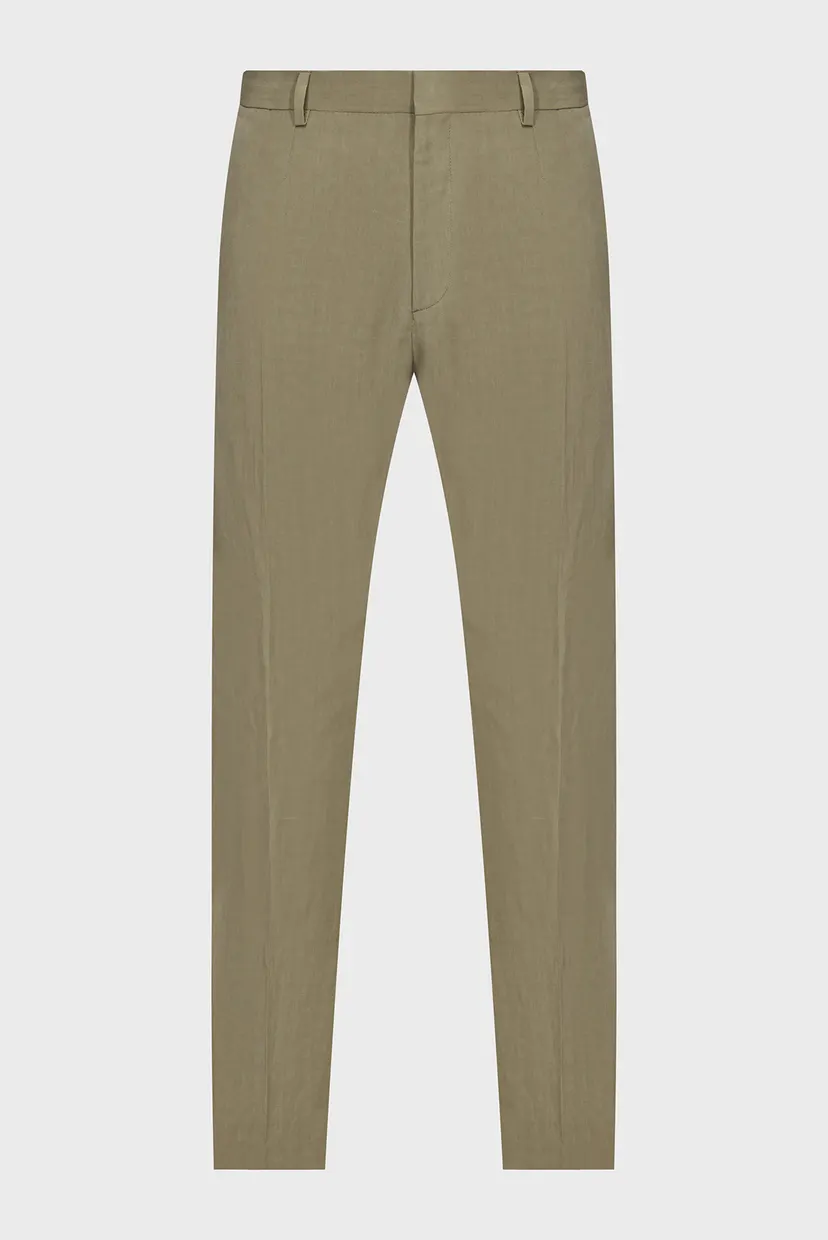 Чоловічі оливкові брюки STRAIGHT PANTS 5