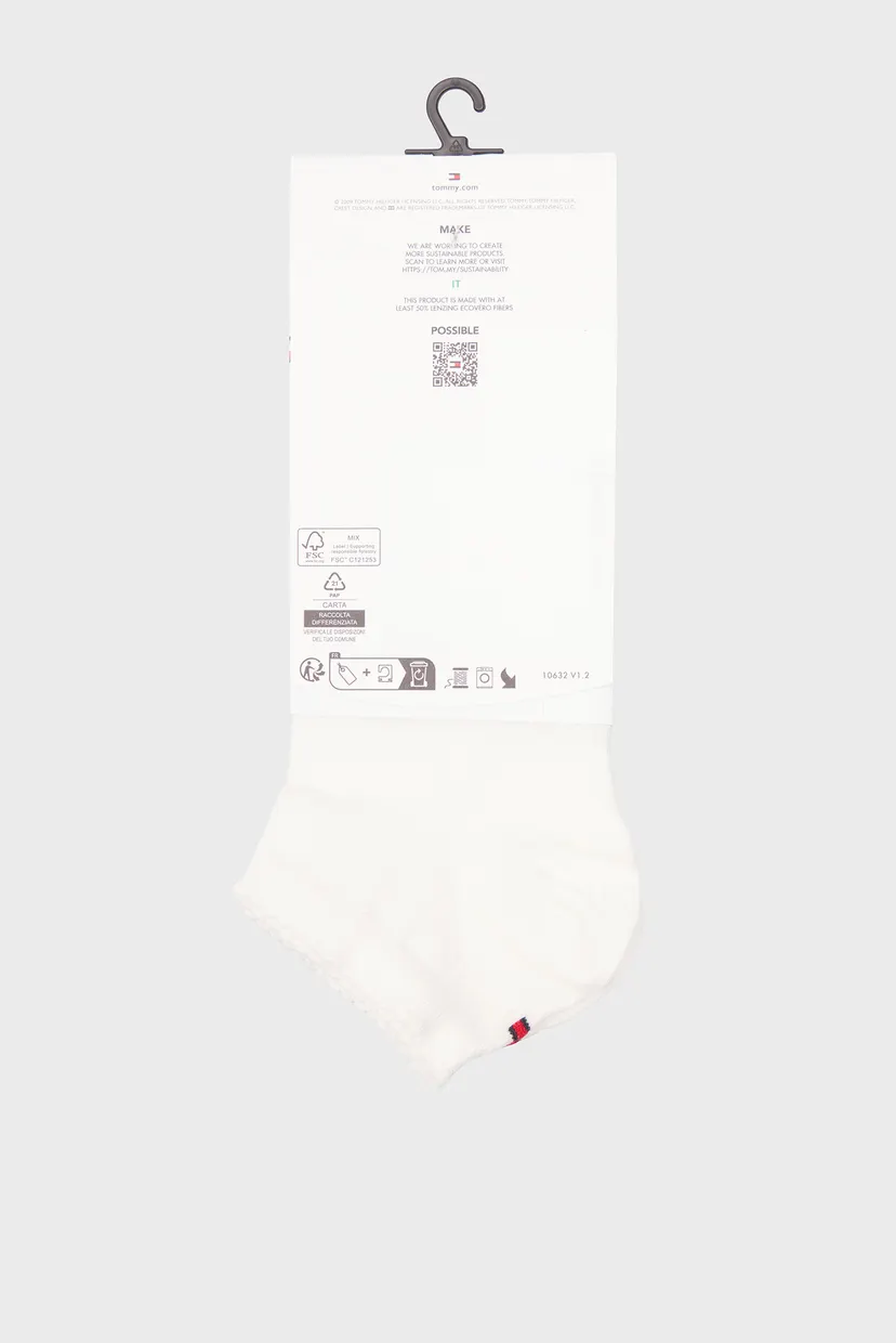 Жіночі білі шкарпетки SNEAKER PREMIUM RIB 3