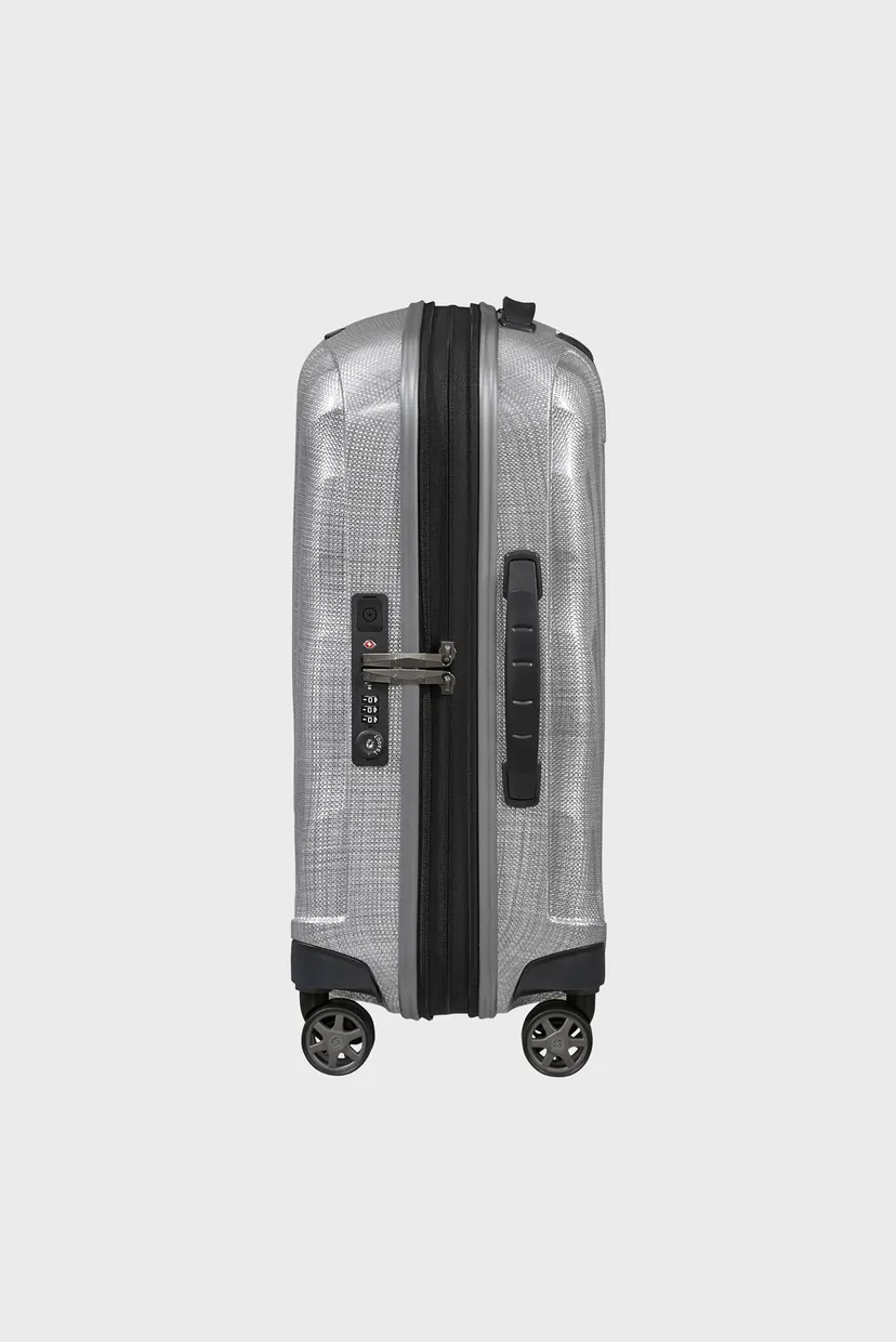 Срібляста валіза 55 см C-LITE ALUMINIUM 4
