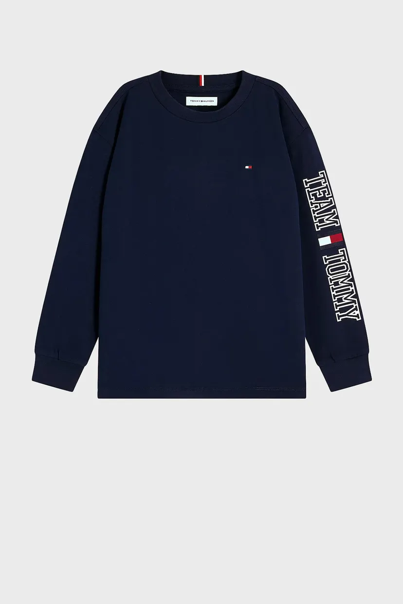 Дитячий темно-синій лонгслів TEAM TOMMY GRAPHIC T-SHIRT LS 5