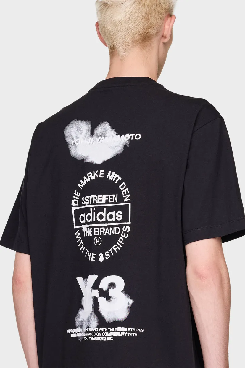 Черная футболка Y-3 Graphic (унисекс) 6