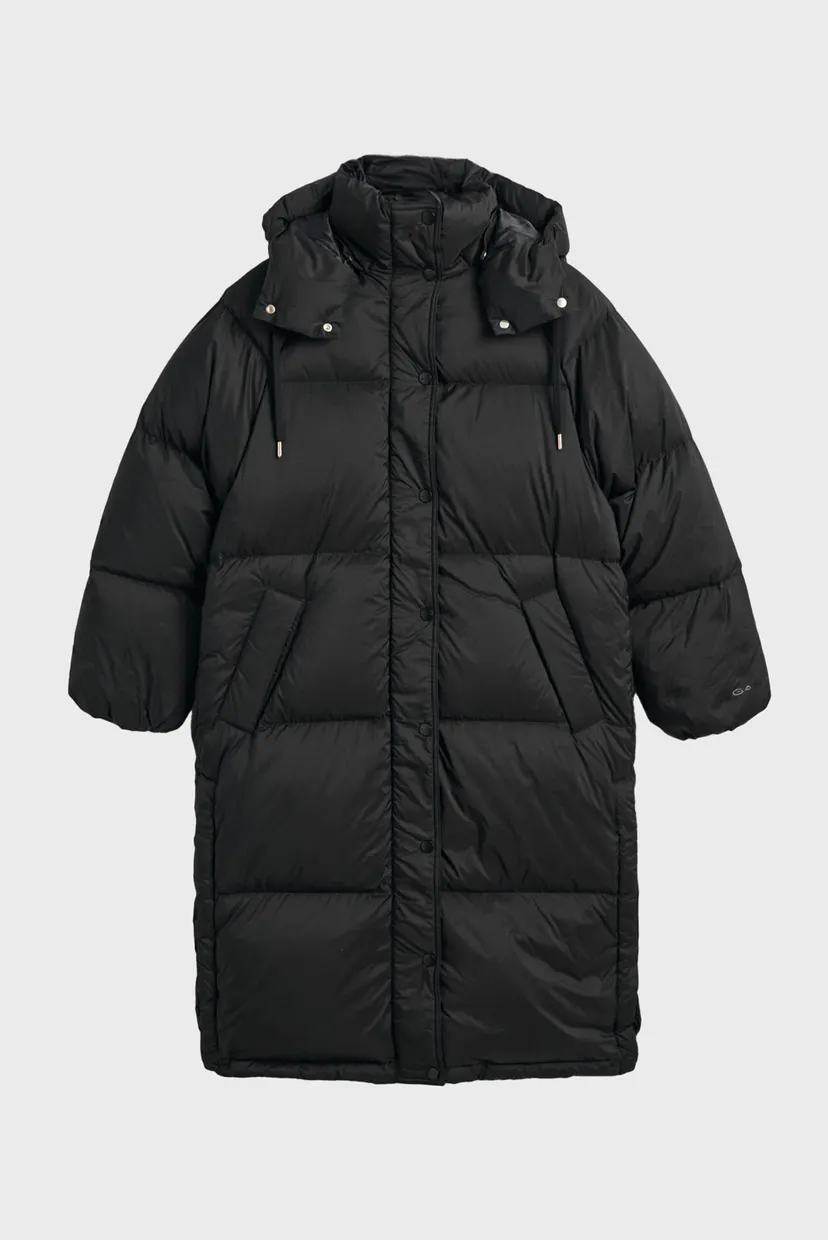Жіночий чорний пуховик FULL LENGTH DOWN COAT 12