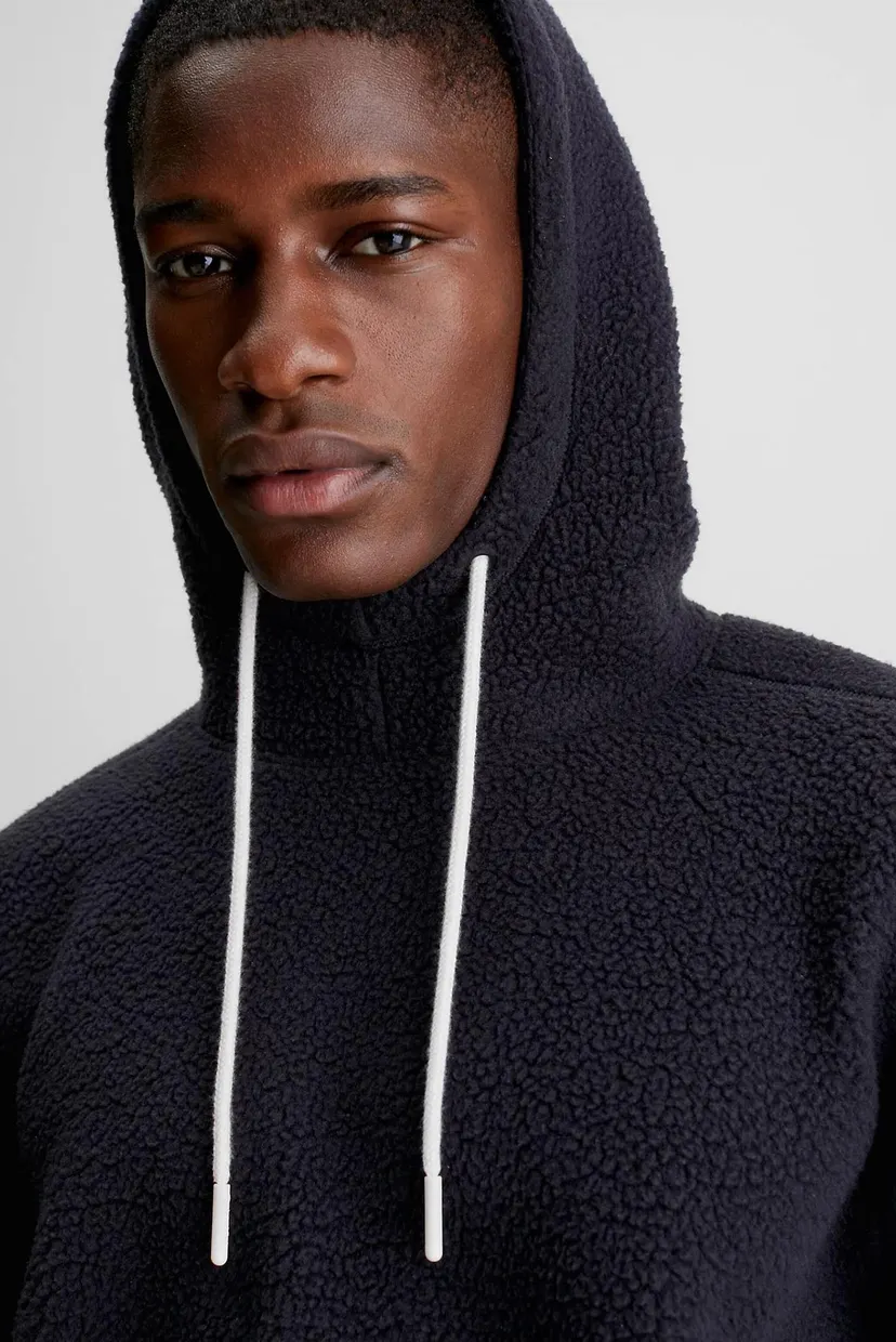 Мужское черное худи SHERPA HOODIE 4