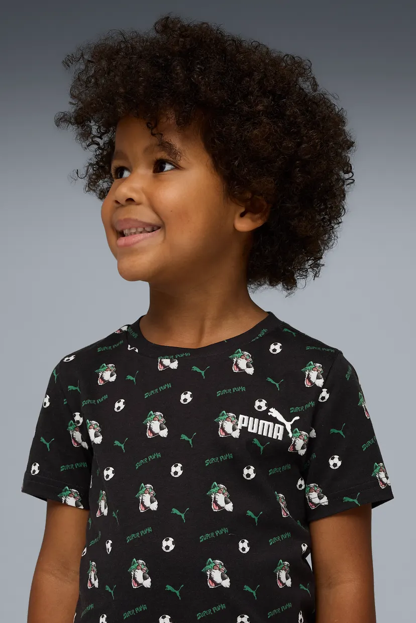Детский набор одежды с узором (футболка, шорты) Super PUMA Printed Tee and Shorts Set Kids 3