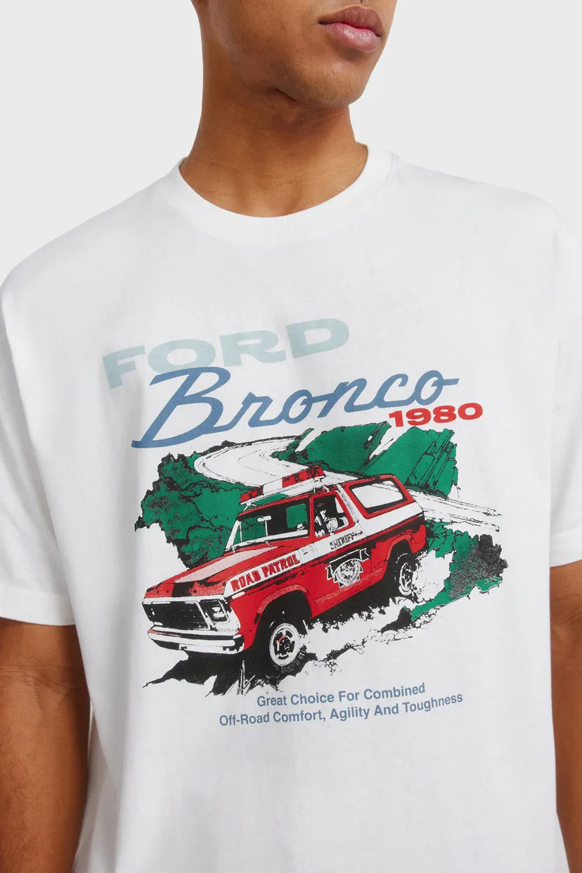 Мужская белая футболка Ford Bronco 1980 4