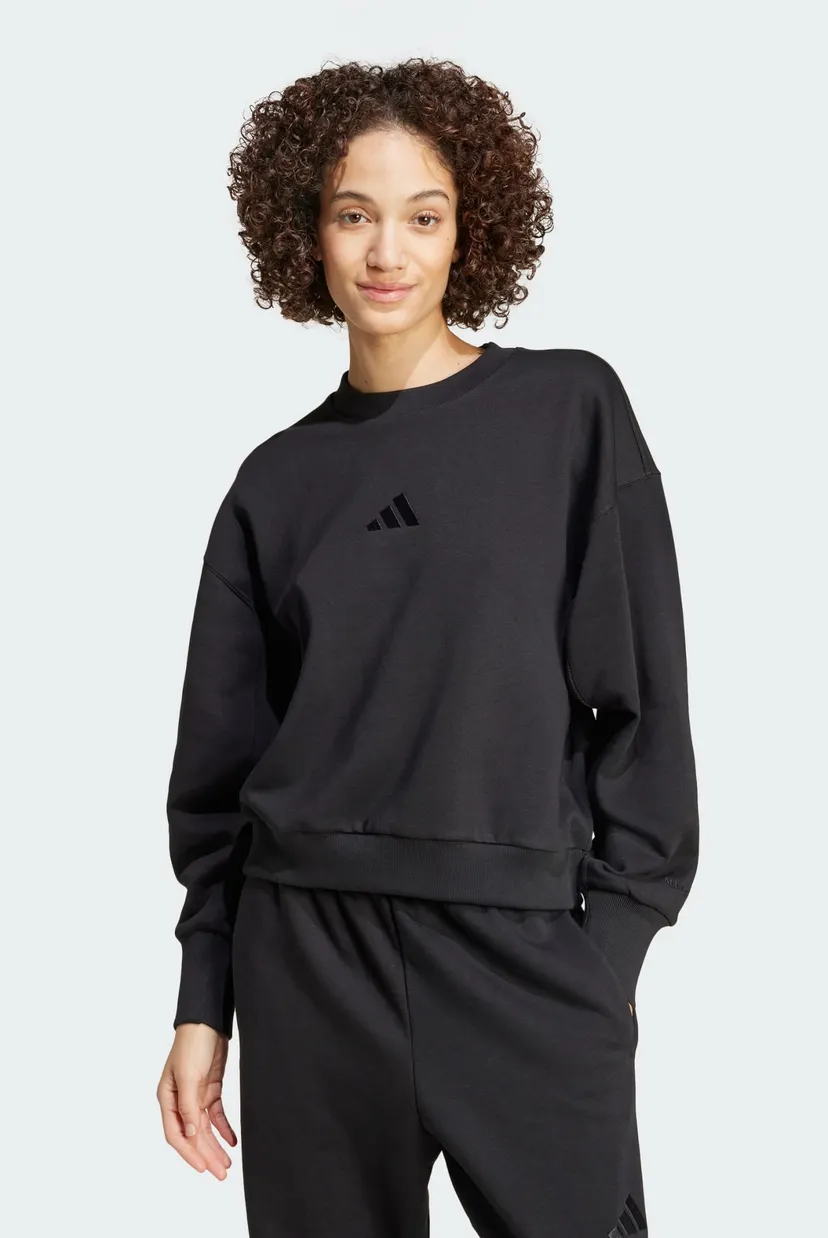 Женский черный свитшот ALL SZN Fleece Loose adidas IX3812 — MD-Fashion